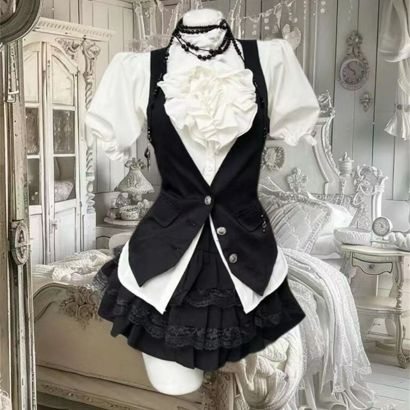 Sewing Vest - Y2k Aesthetic Lolita Style Sweet 3