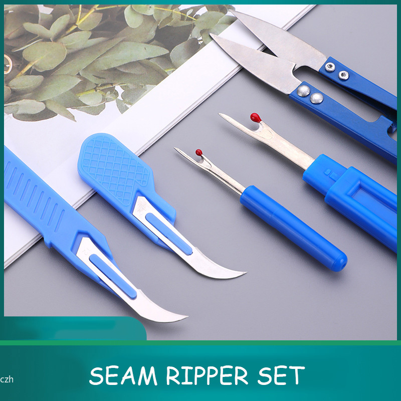 Sewing Repair - 5Pcs Blue Sewing Ripper Kit with