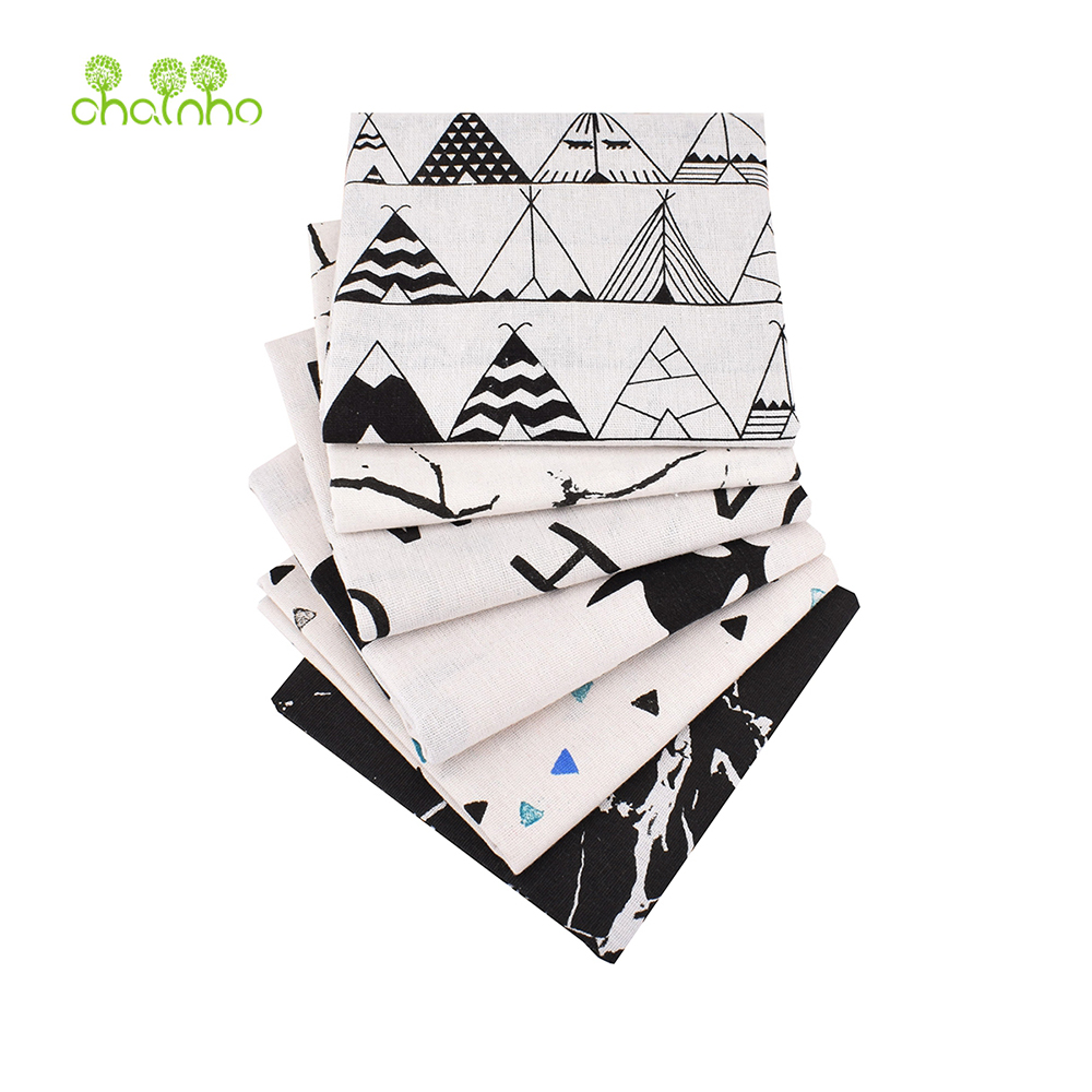 Sewing Geotextile Fabric - Chainho,Printed Cotton Linen Fabric,DIY Sewing Quilting