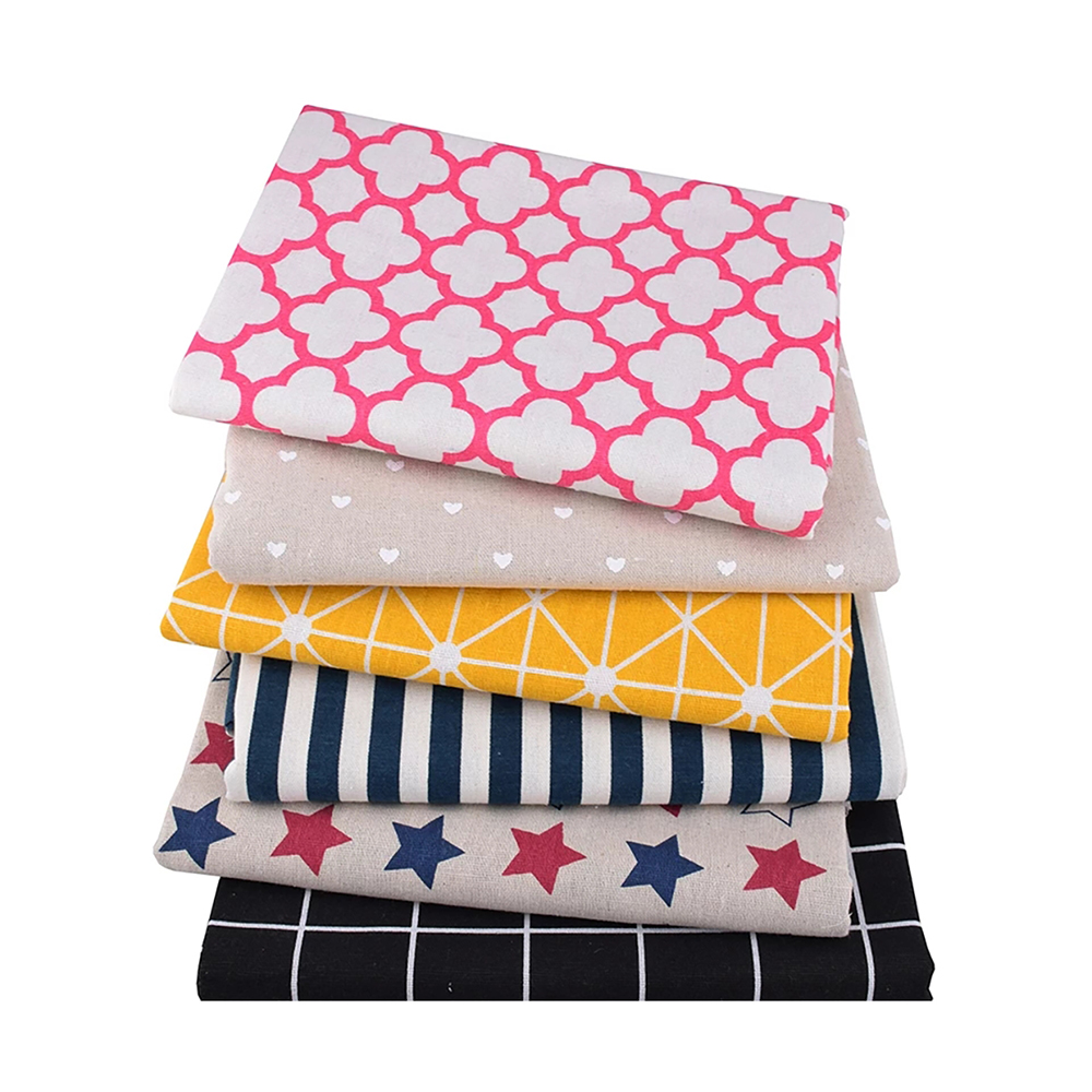 Sewing Geotextile Fabric - Chainho,Printed Cotton Linen Fabric,DIY Sewing Quilting