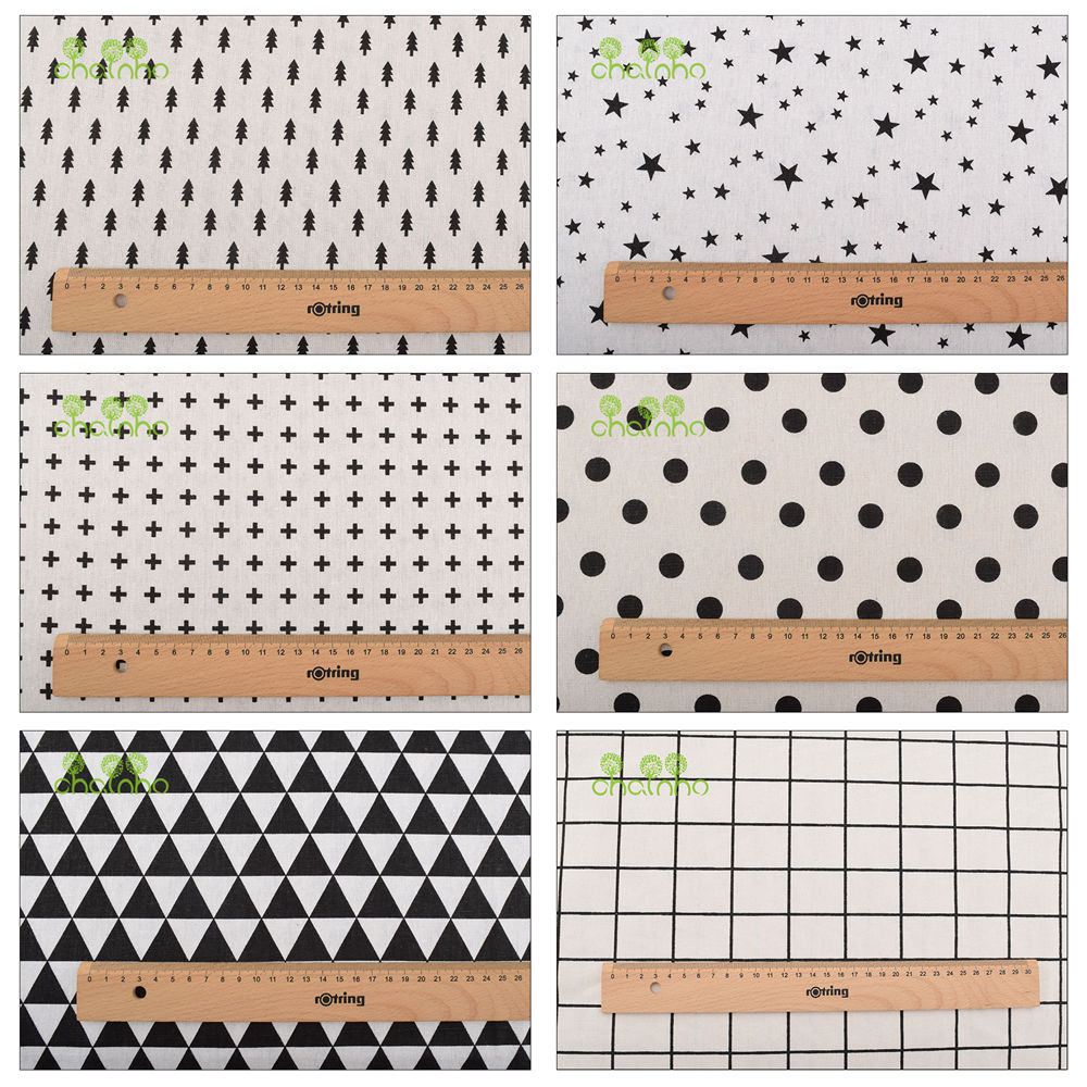 Sewing Geotextile Fabric - Chainho,Printed Cotton Linen Fabric,DIY Sewing Quilting