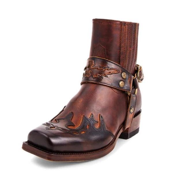 Sewing Nylon - Knight boots men's low heel boots
