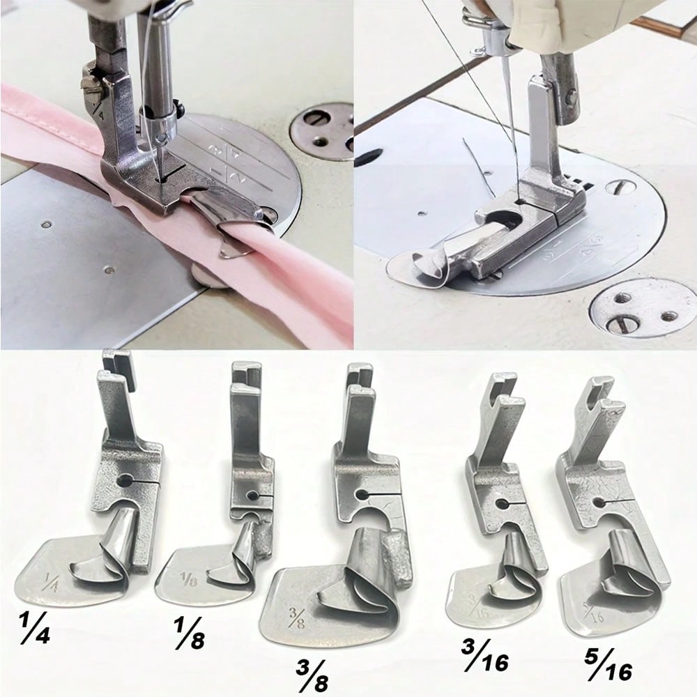 Rolled Hem Foot - 1PCS Industrial Sewing Machine Curved Hemming