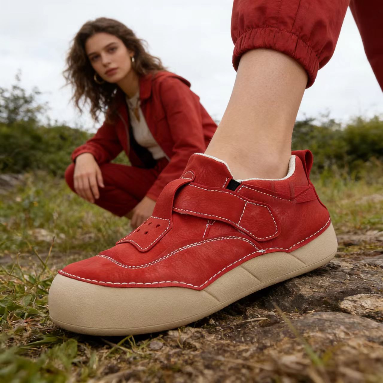 Sewing Fabric - Handmade Leather Shoes Spring Autumn Fashion