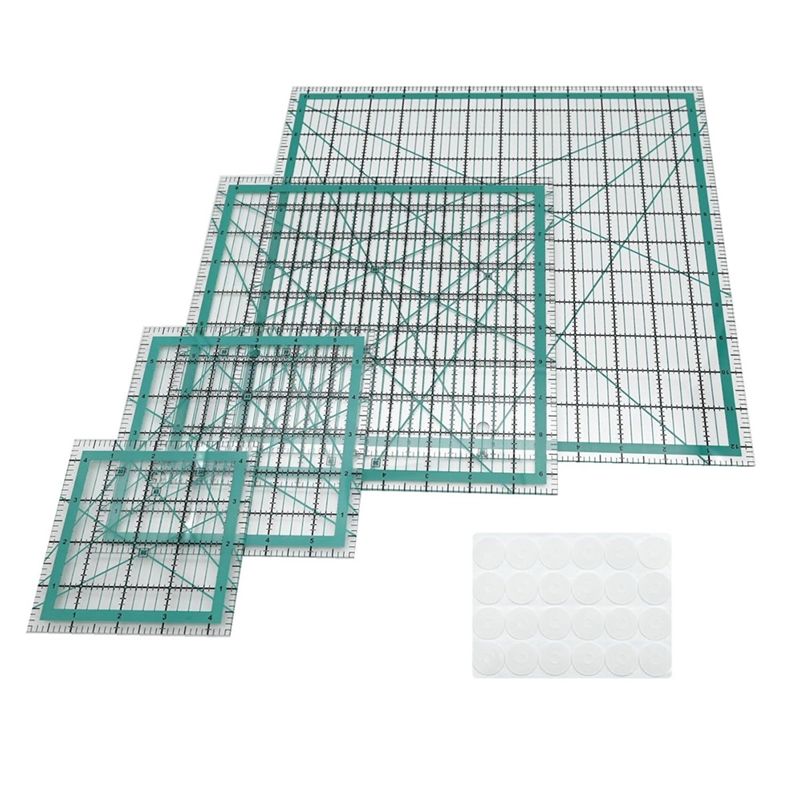 Quilting Ruler Square - AEE4-Quilting Rulers,4 Square Quilting Templates Acrylic