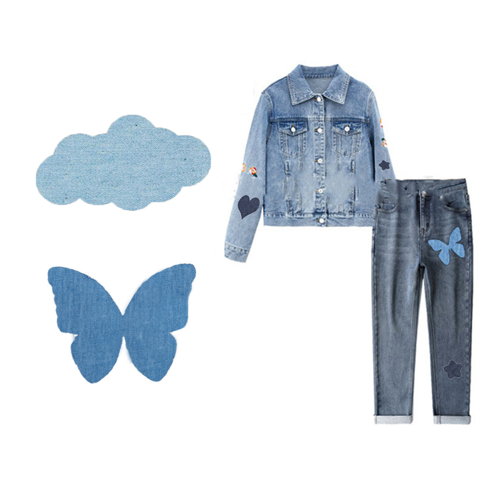 Sewing Repair - 20PCS Cotton Denim Patches Repair Kit