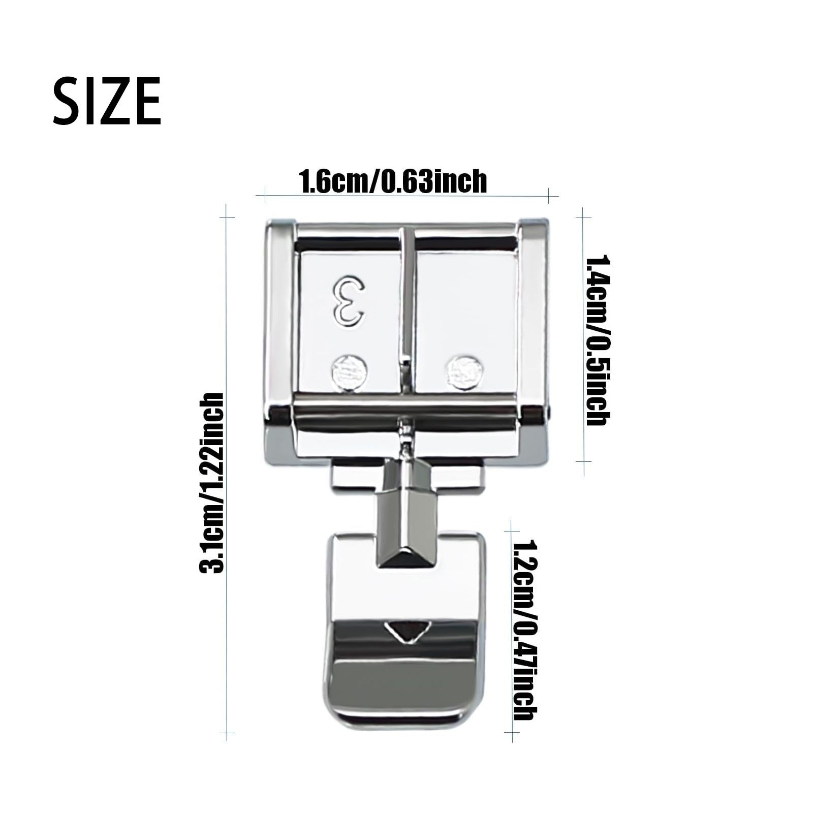 2Pcs #006905008 Zipper Presser - Zipper Foot Presser recension och pris