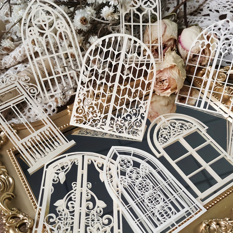 10 pcs Vintage Lace Hollow Mat - Pattern Tissue Paper recension och pris