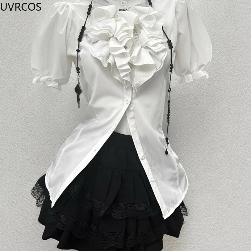 Y2k Aesthetic Lolita Style Swe - Sewing Vest recension och pris