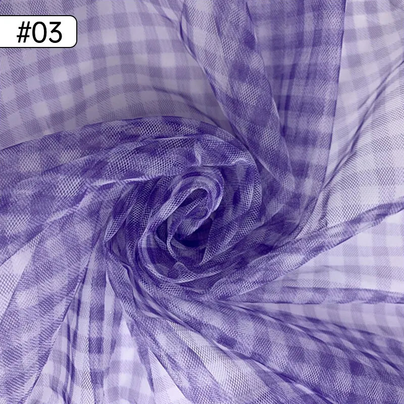 90x150cm Check Mesh Fabric Tra - Sewing Batik recension och pris