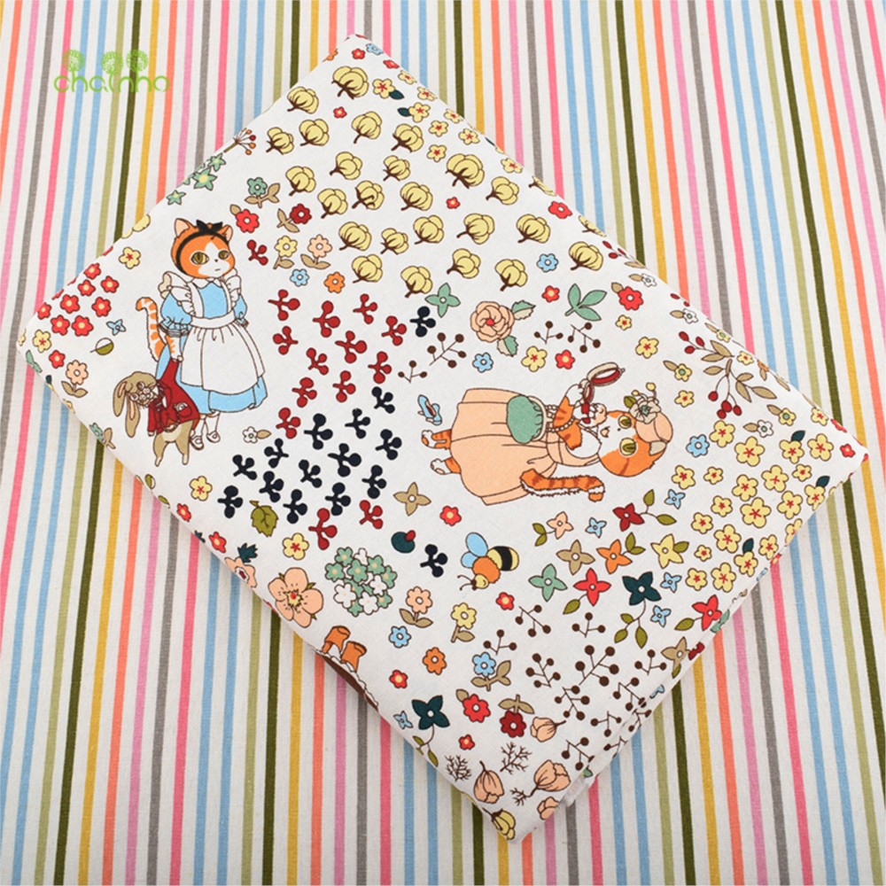Chainho,Printed Cotton Linen F - Sewing Geotextile Fabric recension och pris