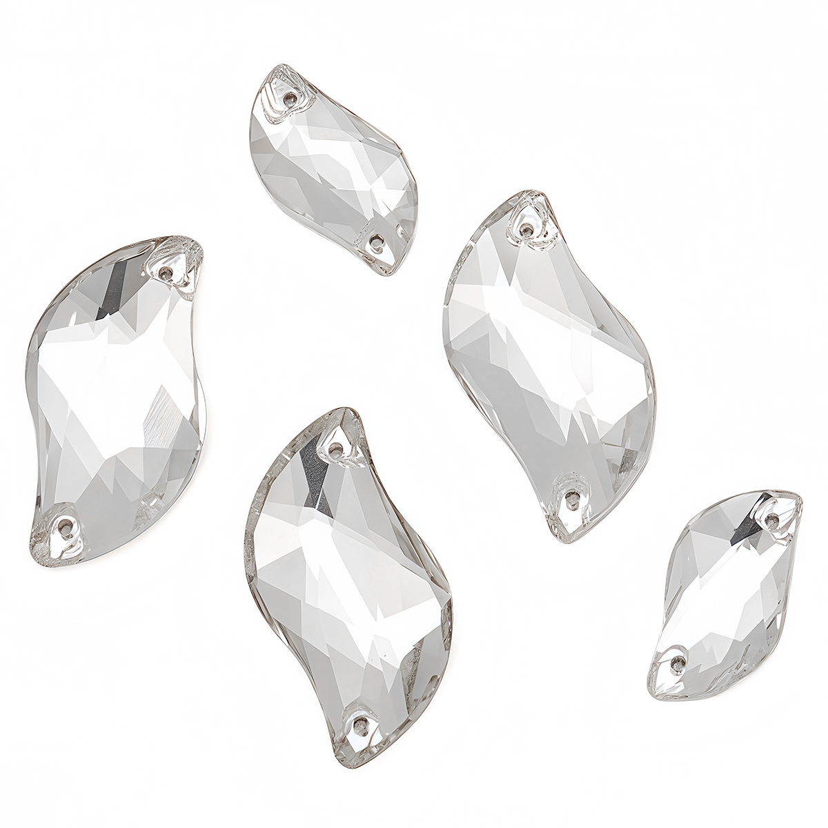 S Shape Sew On Rhinestone Crys - Sewing Garments recension och pris