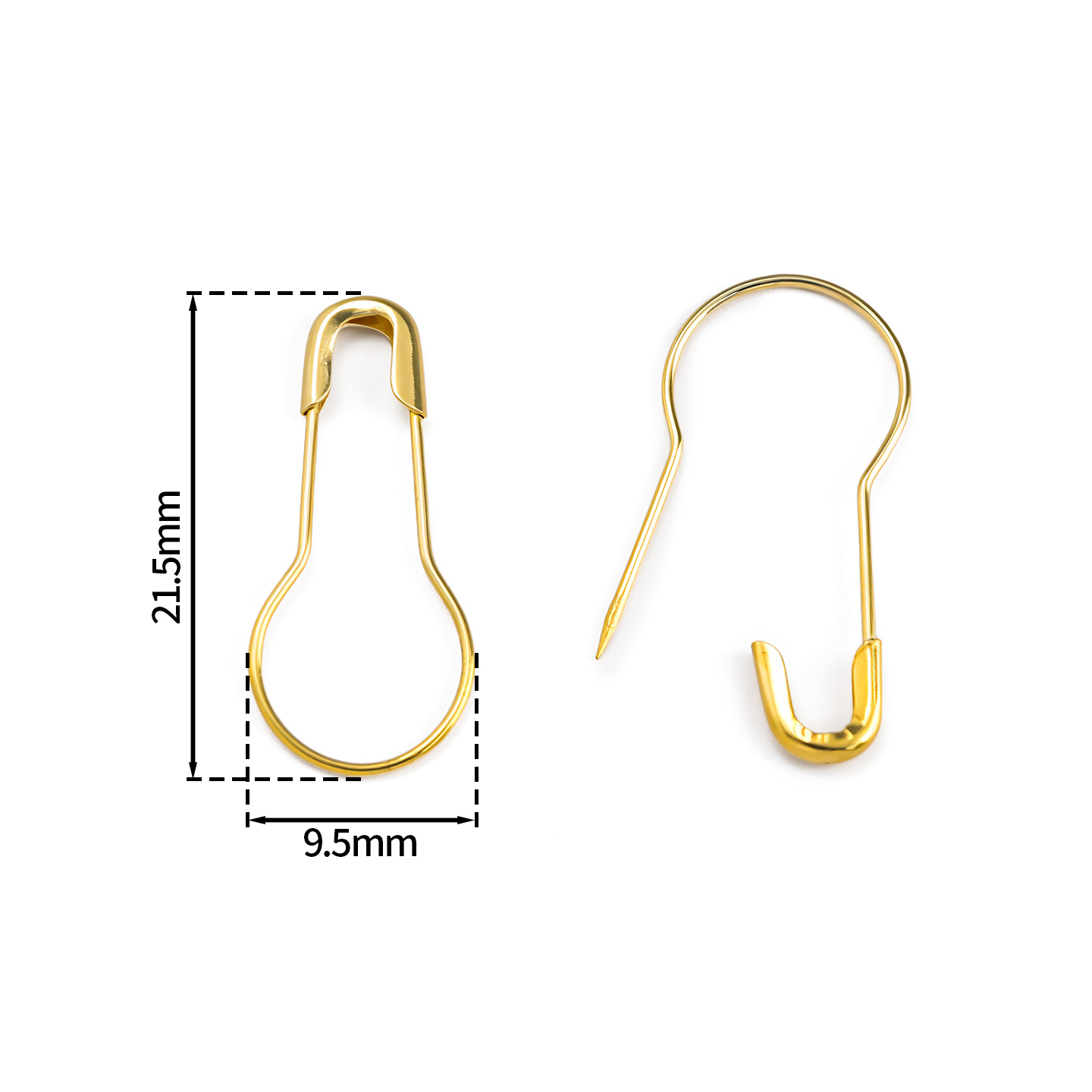 100Pcs/Lot Metal Gourd Safety  - Sewing Necessities recension och pris