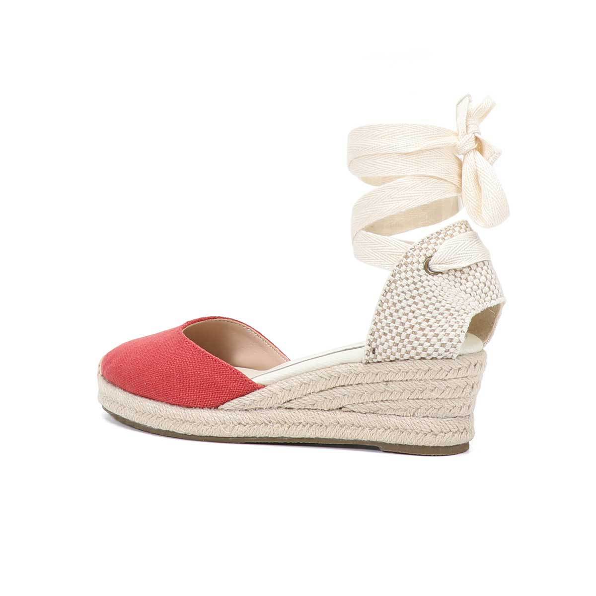 Women Wedge Espadrilles Lace U - Sewing Fabric recension och pris