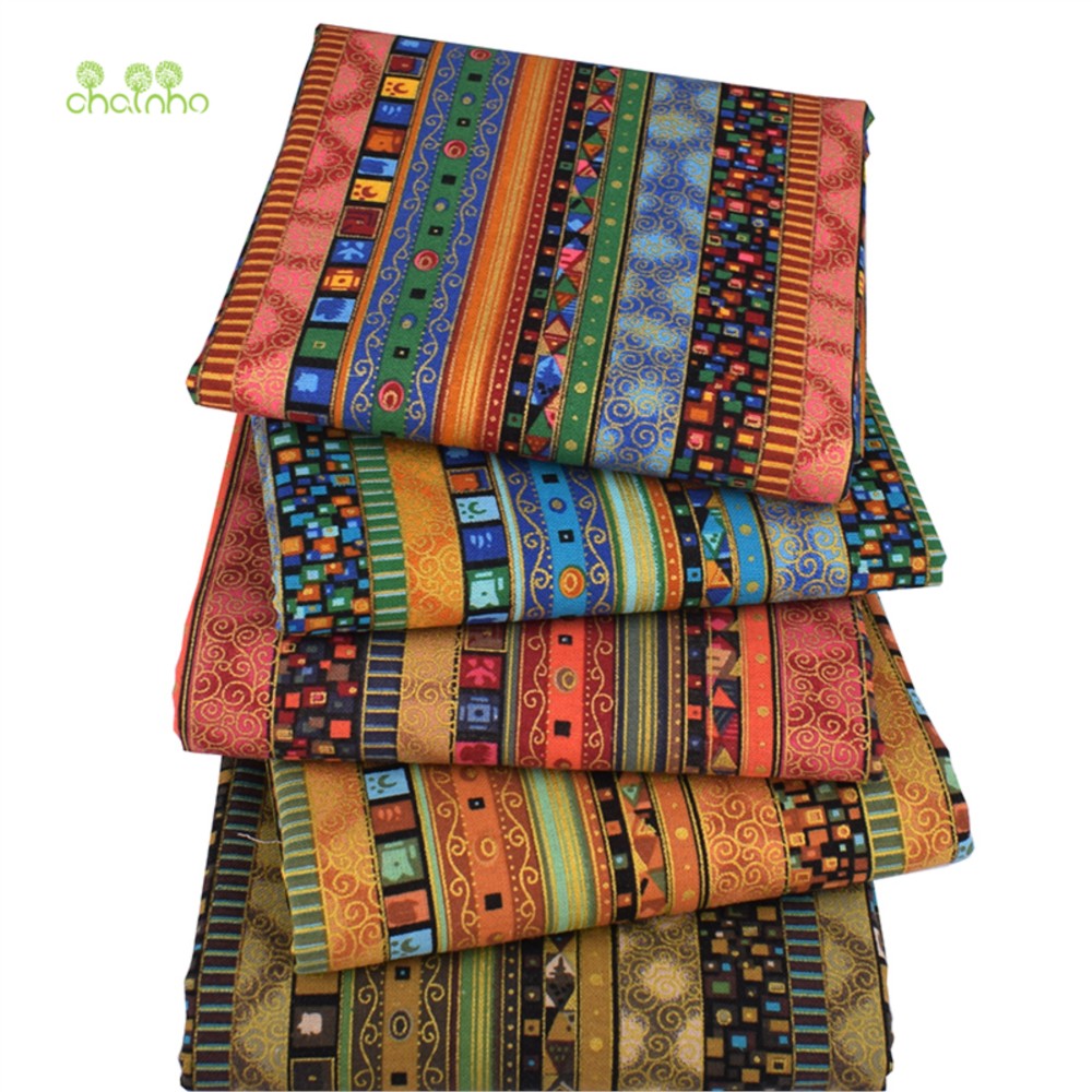 Chainho,Print Cotton Linen Fab - Sewing Geotextile Fabric recension och pris