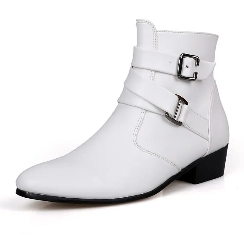 New Men's Boots Leather Chelse - Sewing Nylon recension och pris