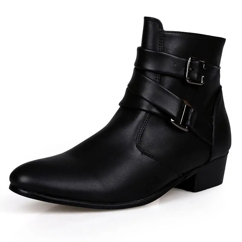 New Men's Boots Leather Chelse - Sewing Nylon recension och pris
