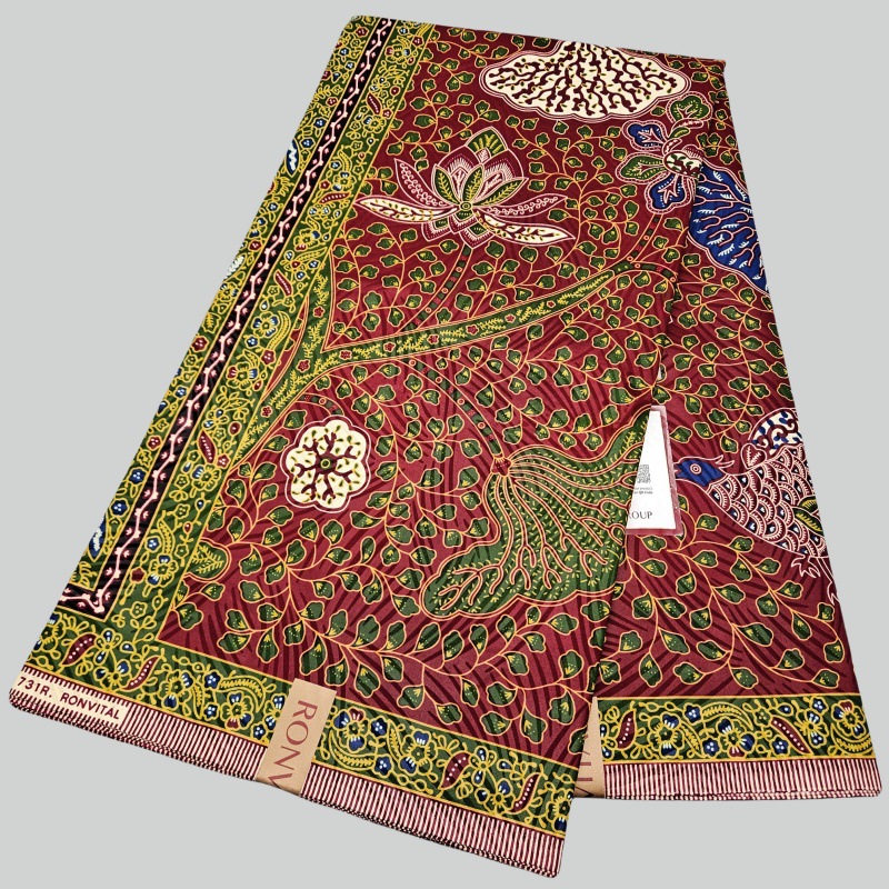46Inch * 6Yards Green Leaves P - Sewing Batik recension och pris