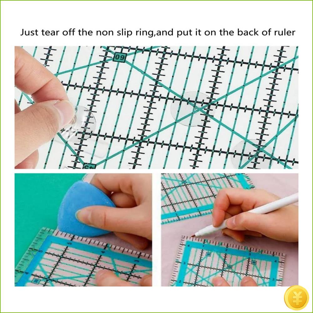 6 Piece Quilting Ruler Ironing - Quilting Ruler Square recension och pris