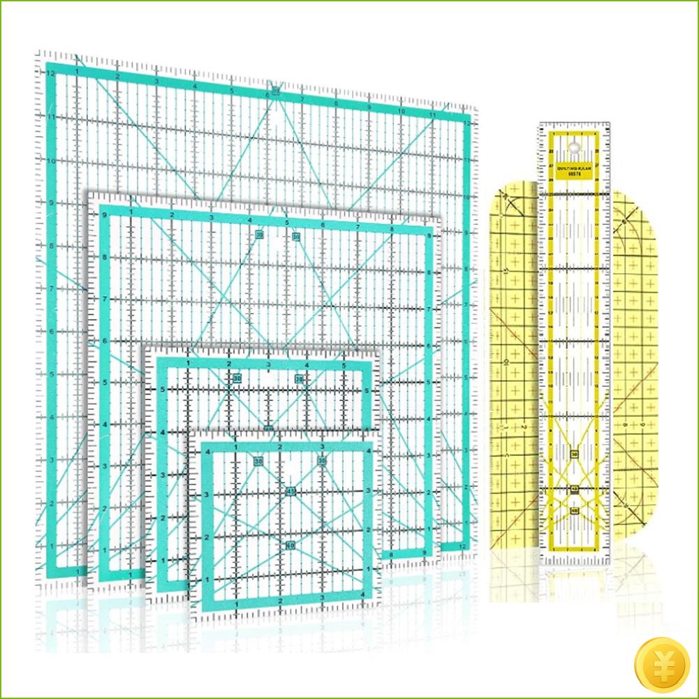 6 Piece Quilting Ruler Ironing - Quilting Ruler Square recension och pris