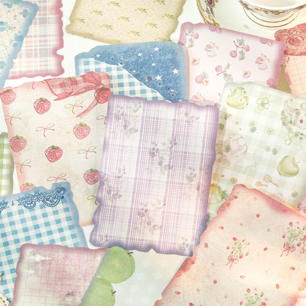30sheets Vintage Scrapbook Pap - Pattern Tissue Paper recension och pris