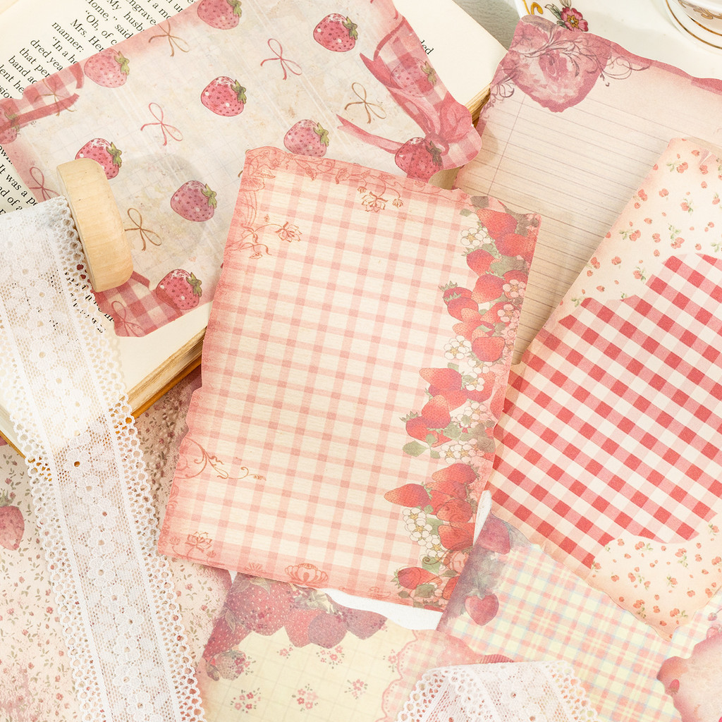 30sheets Vintage Scrapbook Pap - Pattern Tissue Paper recension och pris