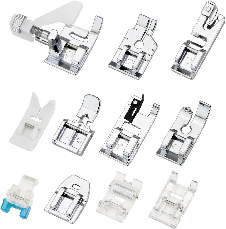 11Pcs Presser Feet Set - Walki - Rolled Hem Foot recension och pris