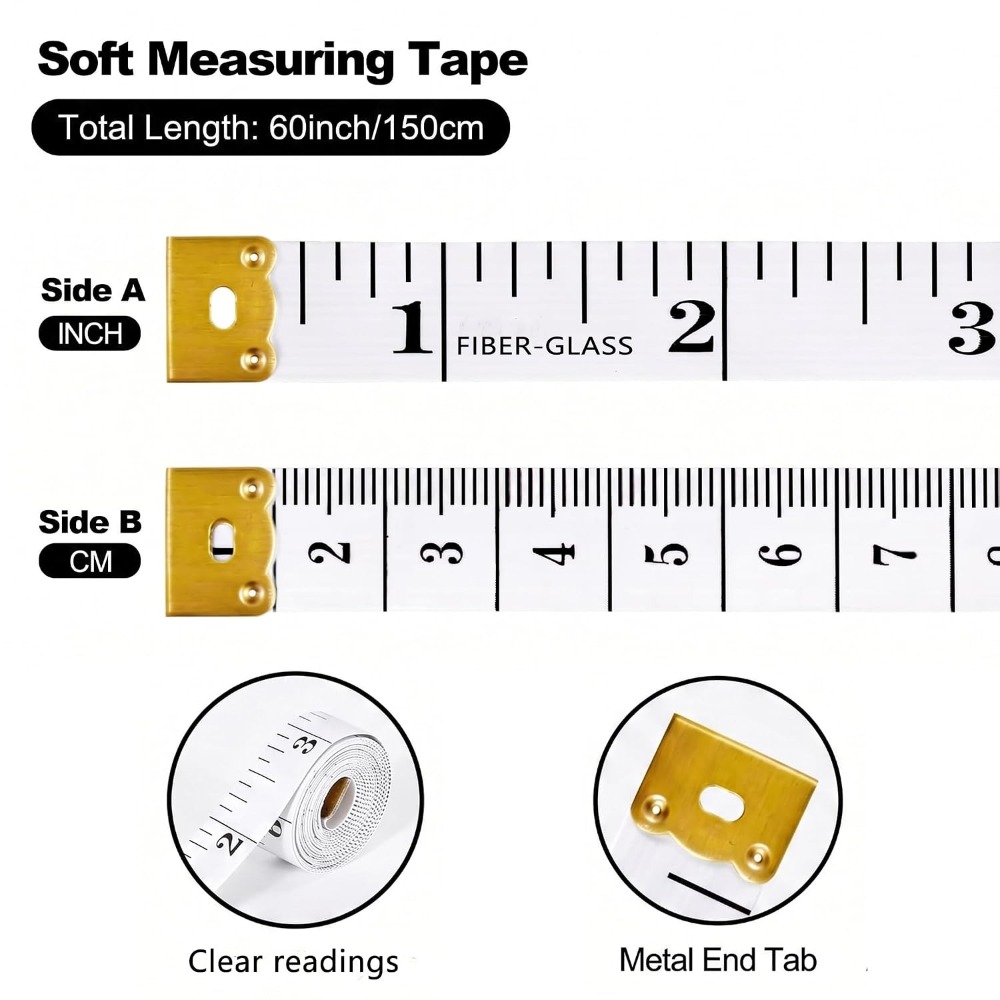 Soft Tape Measure Set of 2 Pac - Fabric Weight Set recension och pris