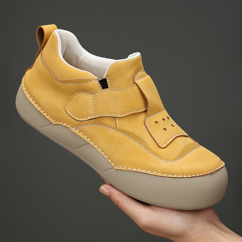 Handmade Leather Shoes Spring  - Sewing Fabric recension och pris