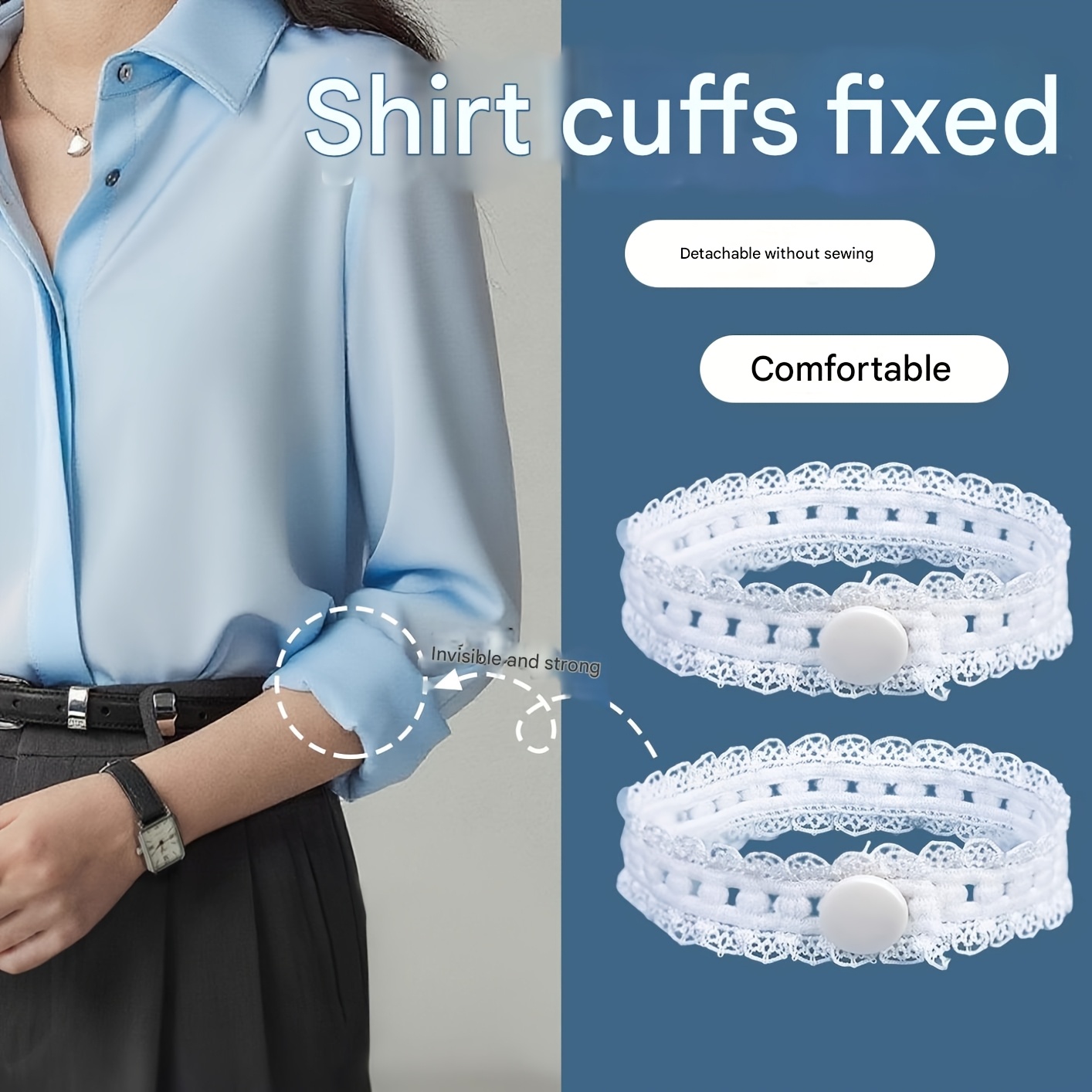 2/4Pcs Adjustable Lace Sleeve  - Sewing Roll recension och pris