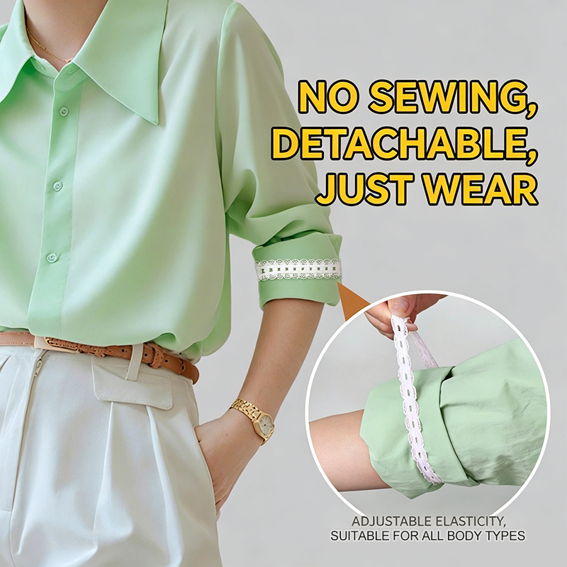 2/4Pcs Adjustable Lace Sleeve  - Sewing Roll recension och pris