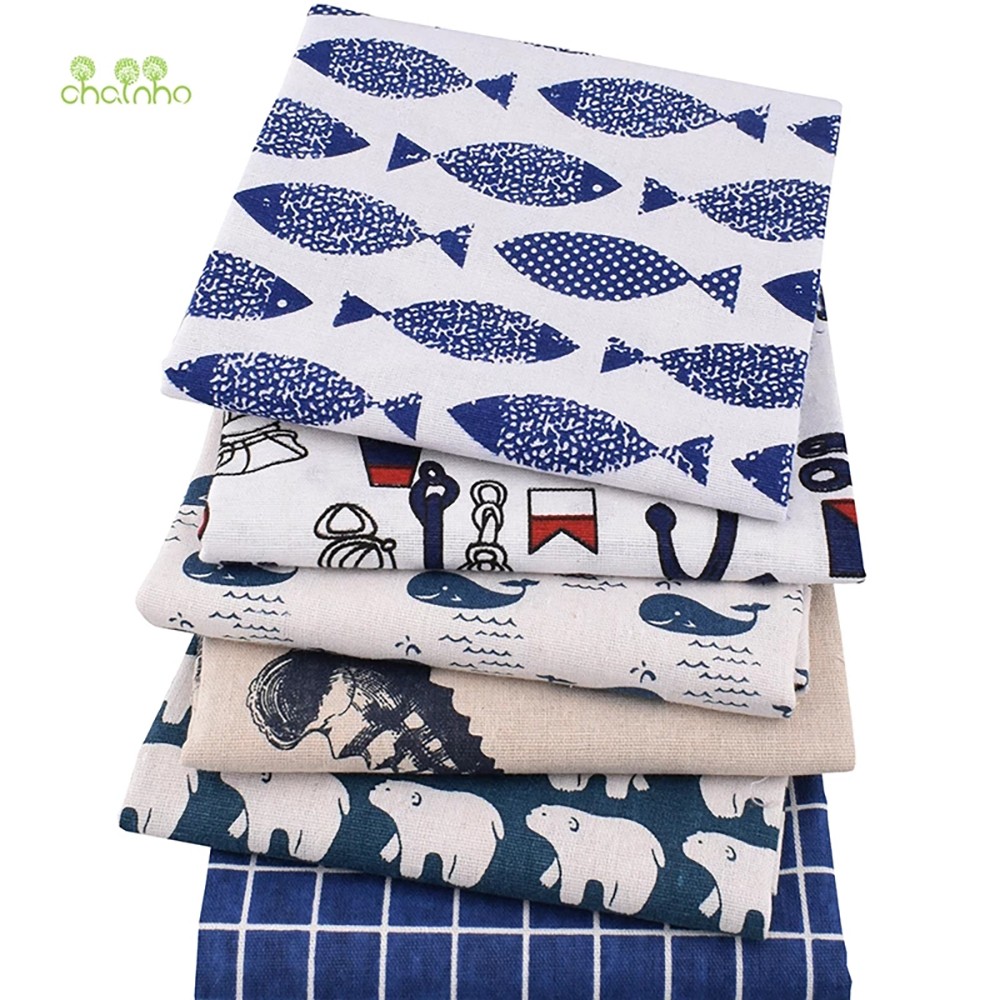 Chainho,Printed Cotton Linen F - Sewing Geotextile Fabric recension och pris