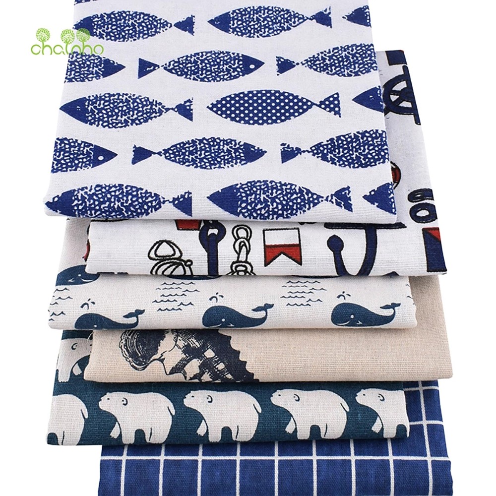 Chainho,Printed Cotton Linen F - Sewing Geotextile Fabric recension och pris