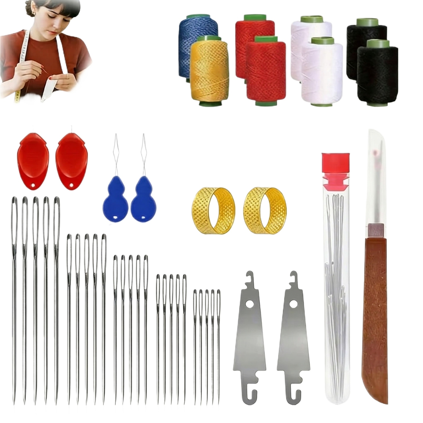 43pcs Big Eye Sewing Needle Ki - Sewing Garments recension och pris