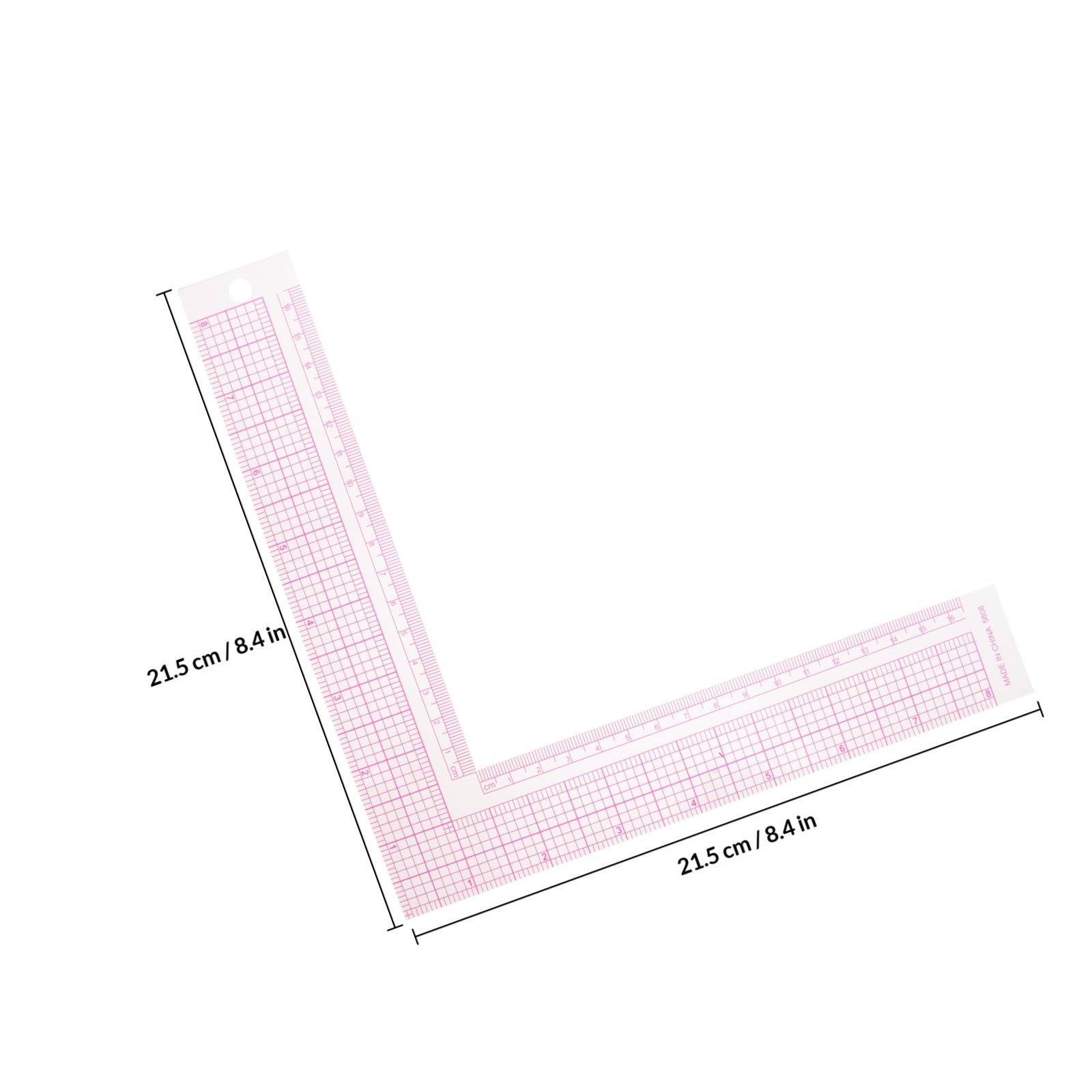 2Pcs Plastic Right Angle L Rul - Sewing Garments recension och pris