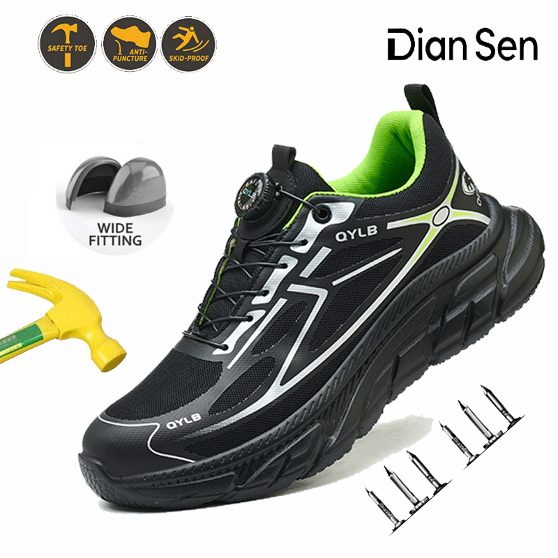 Mens Work Safety Boots Steel T - Sewing Nylon recension och pris