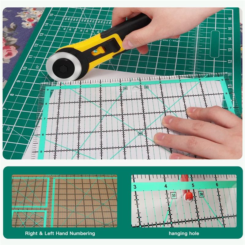 J1UL1N 4PCS Square Quilting Ru - Quilting Ruler Square recension och pris