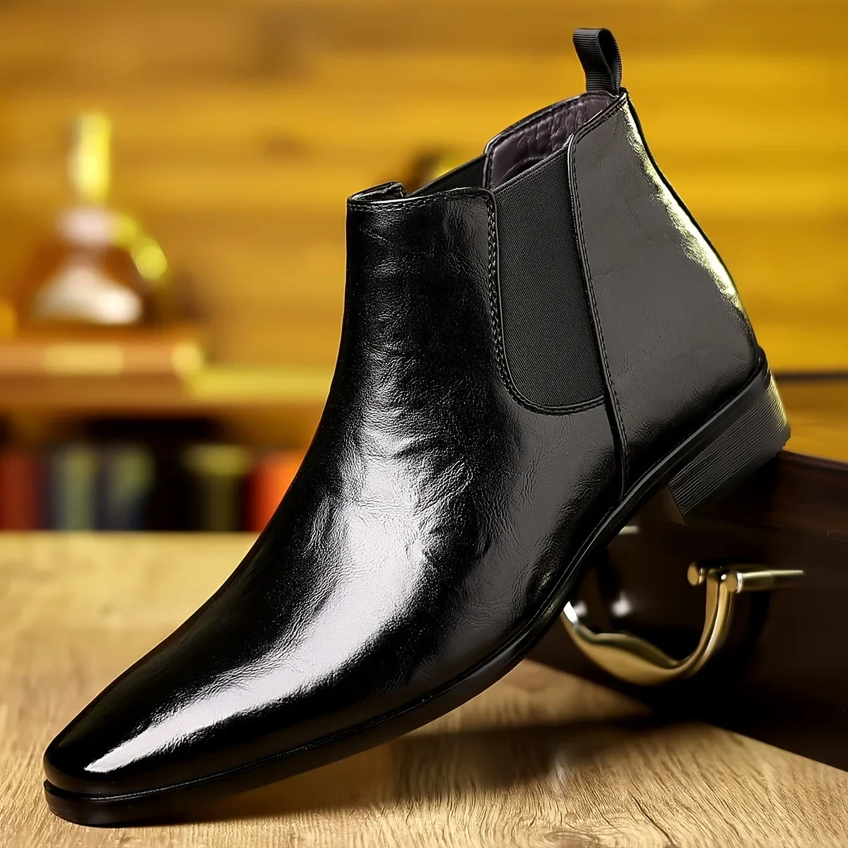 Leather Chelsea Boots Men's Sp - Sewing Nylon recension och pris