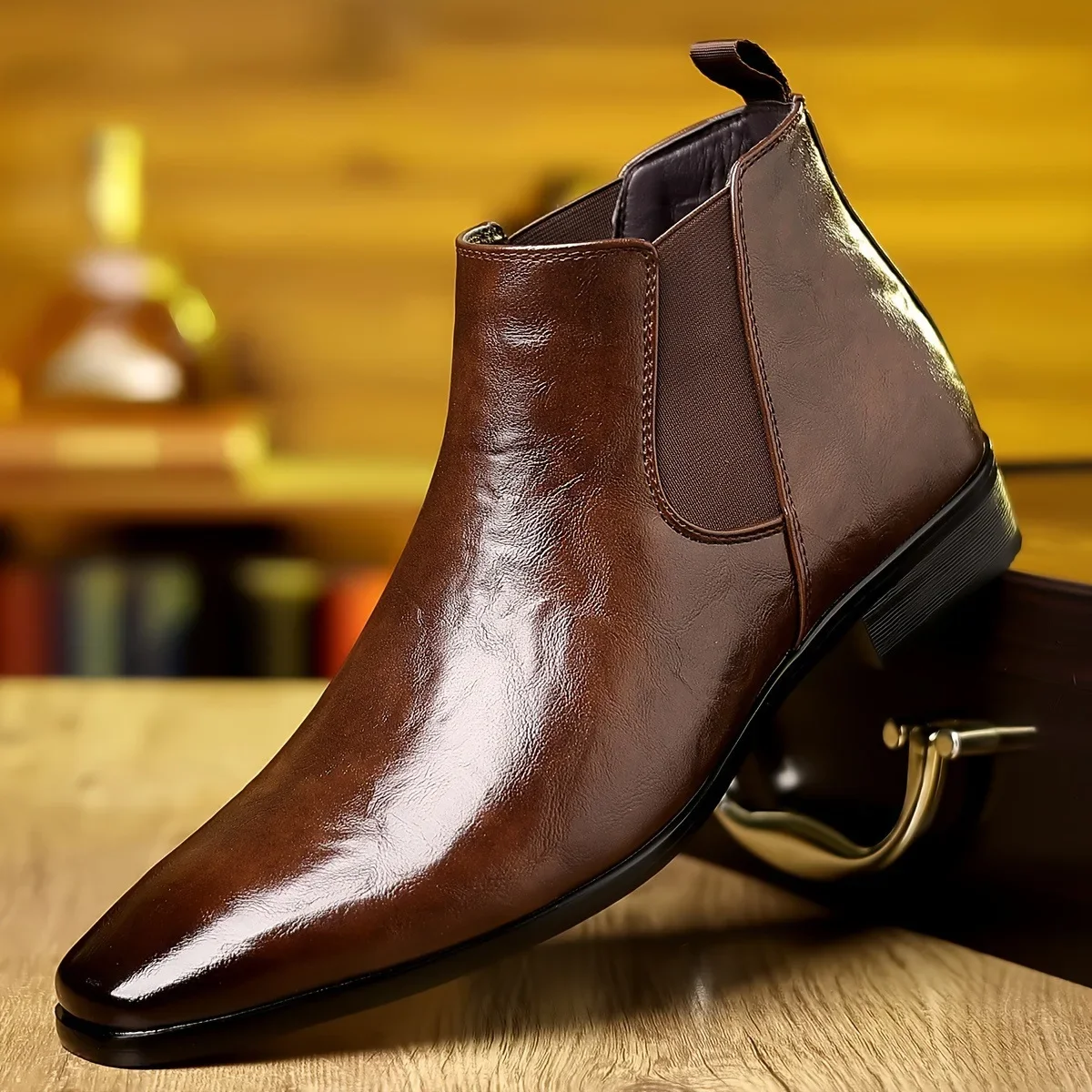 Leather Chelsea Boots Men's Sp - Sewing Nylon recension och pris