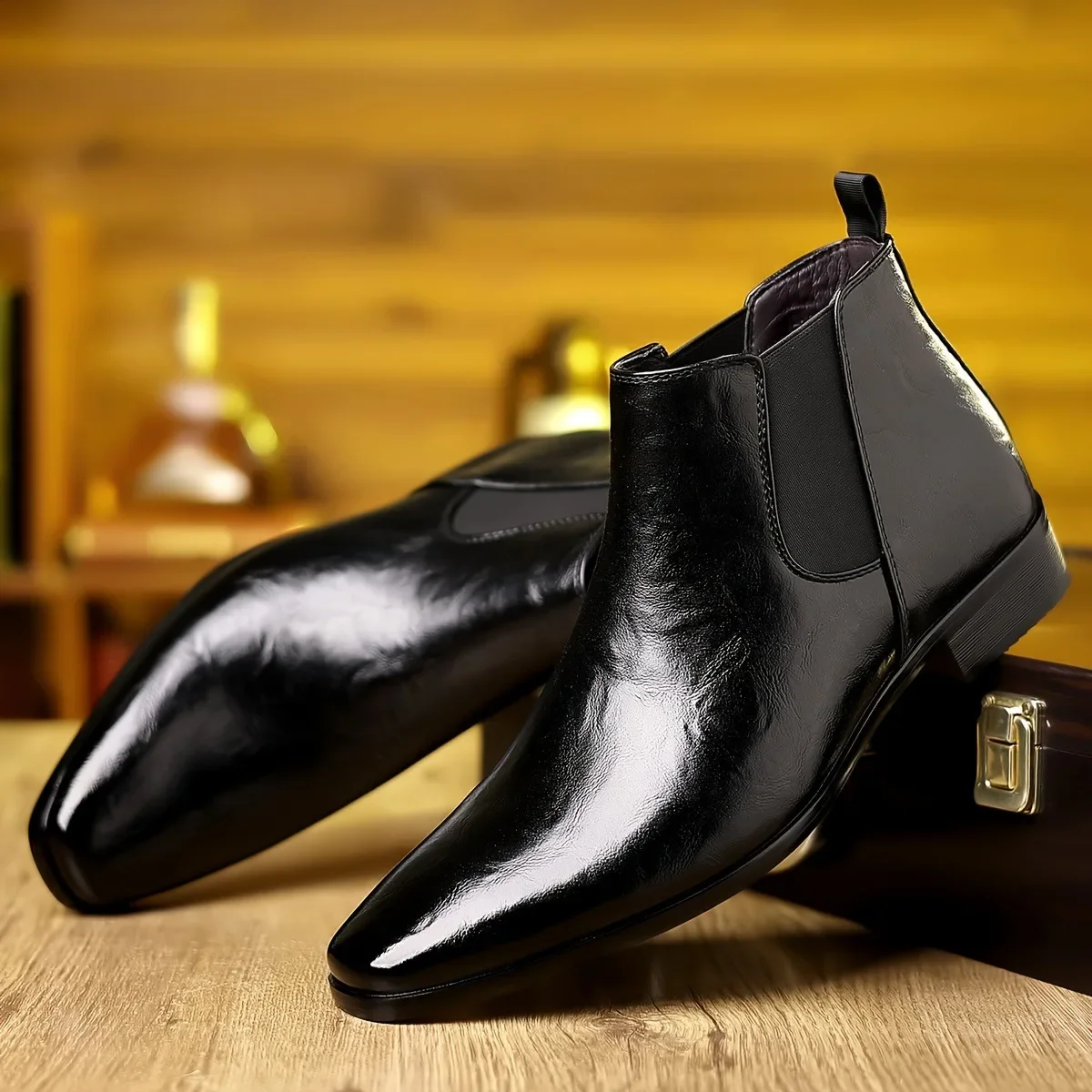 Leather Chelsea Boots Men's Sp - Sewing Nylon recension och pris