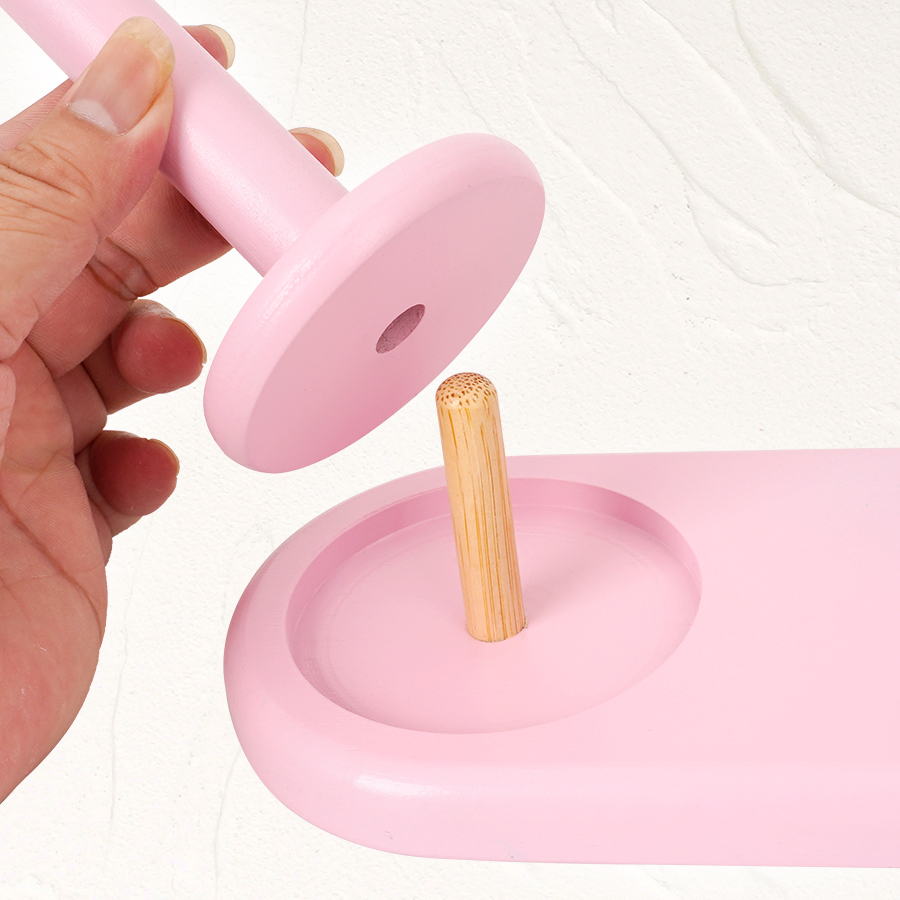 1pc Double-Axis Wooden Yarn Ho - Sewing Necessities recension och pris