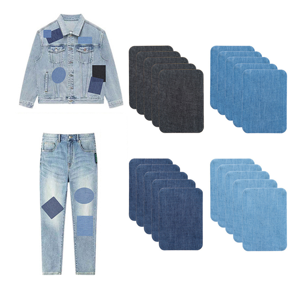 20PCS Cotton Denim Patches Rep - Sewing Repair recension och pris