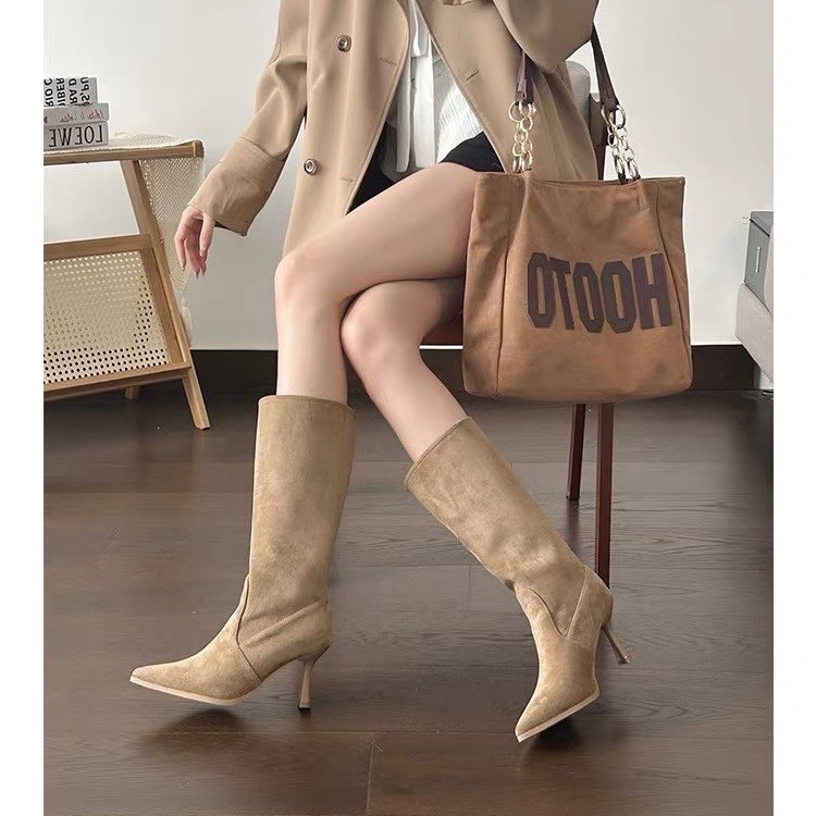 Cow Suede Mid-calf Modern Boot - Sewing Nylon recension och pris