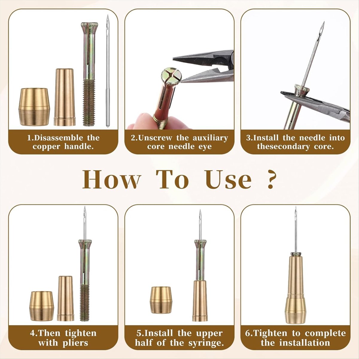 9pcs Leather Sewing Awl Kit wi - Sewing Repair recension och pris