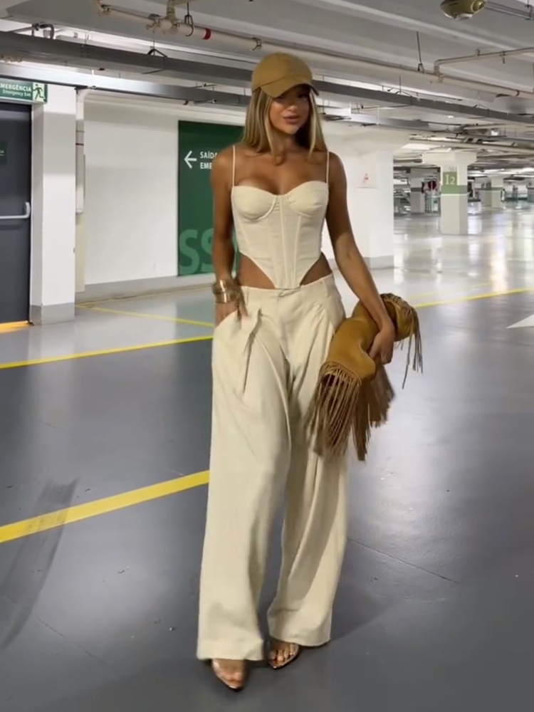 Sexy Solid Vest Pants Women's  - Sewing Vest recension och pris