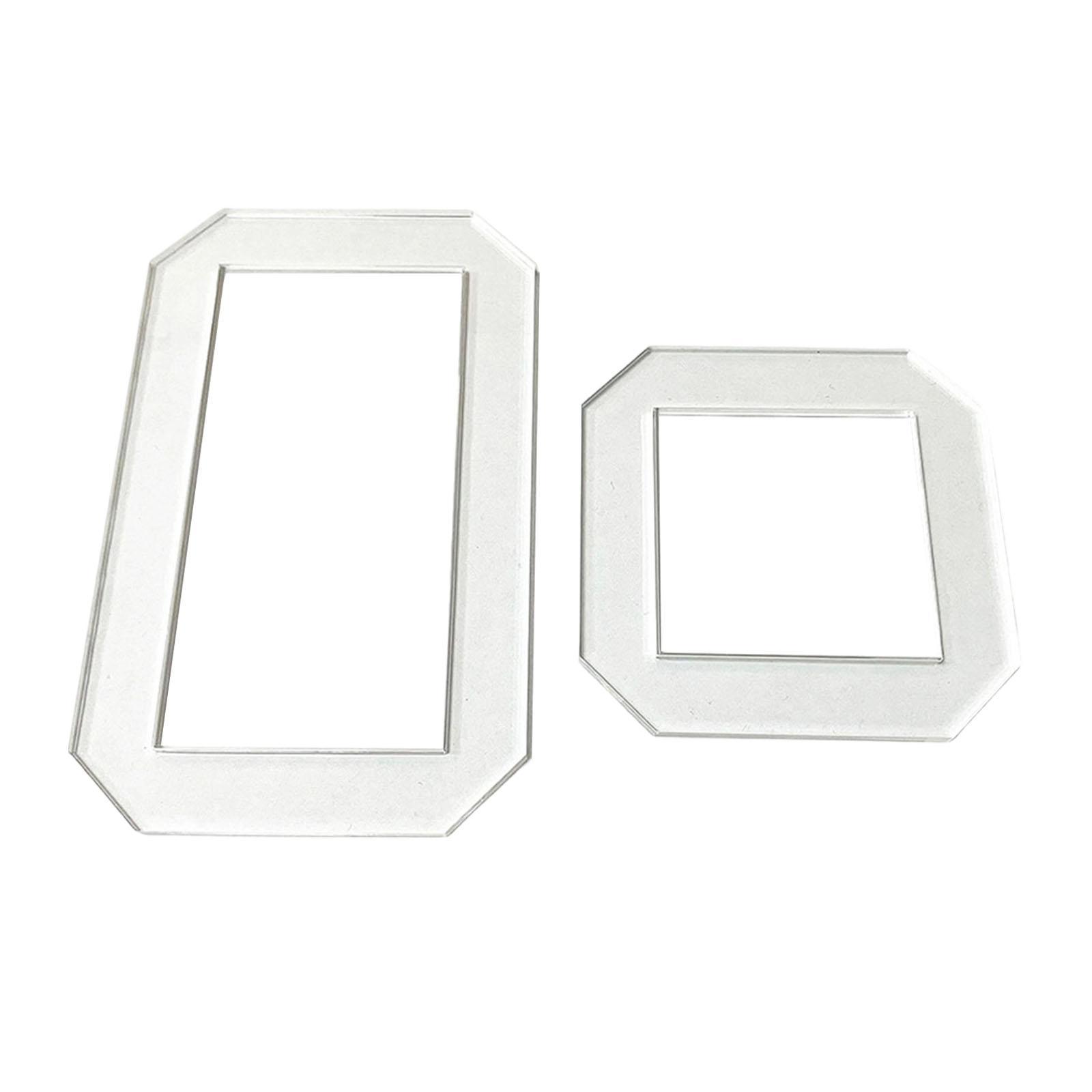 2Pcs Quilting Templates Quilt  - Quilting Ruler Square recension och pris