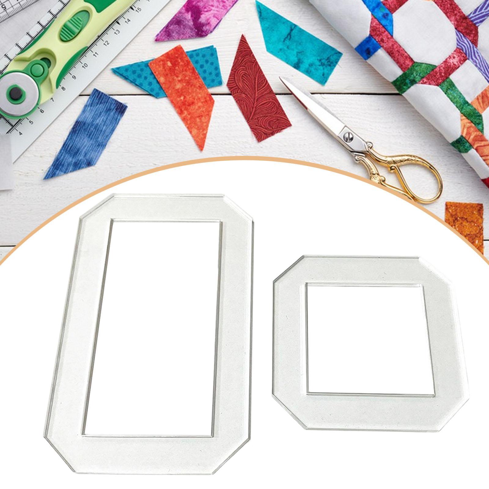 2Pcs Quilting Templates Quilt  - Quilting Ruler Square recension och pris
