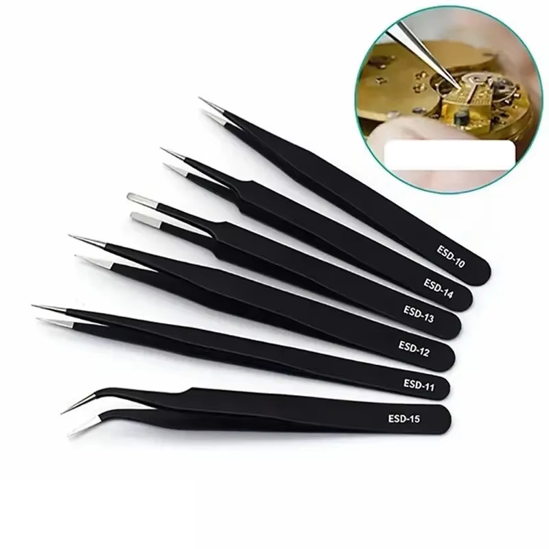 6pcs Precision ESD Tweezers St - Sewing Repair recension och pris