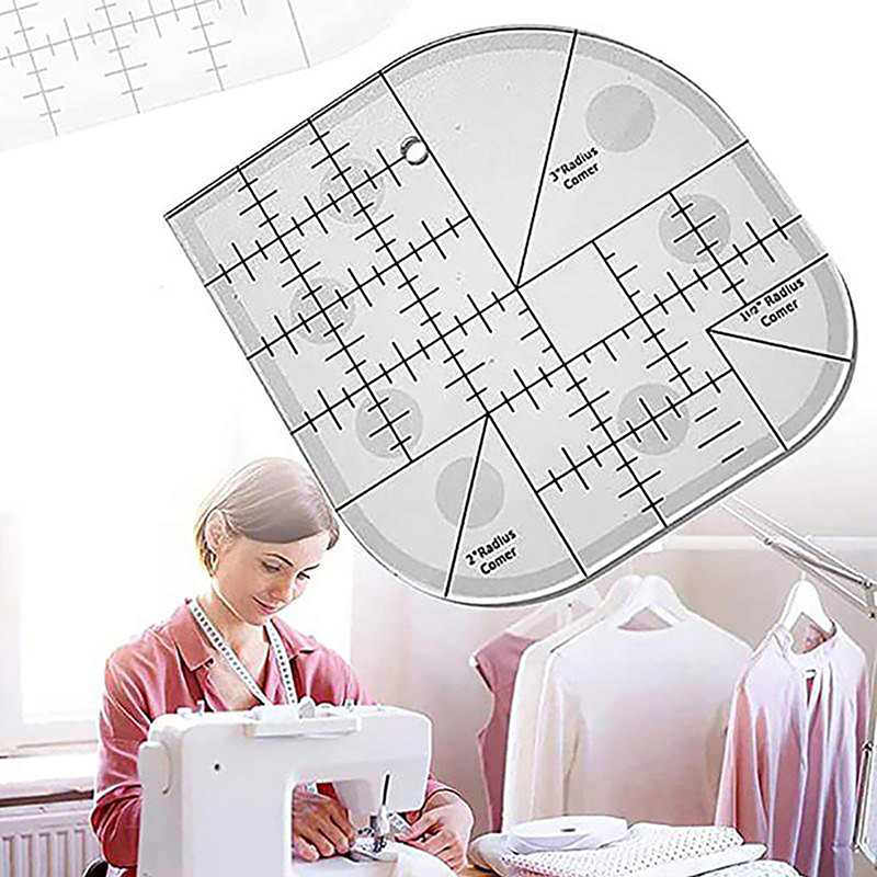Curved Corner Cutter Quilt Rul - Quilting Ruler Square recension och pris