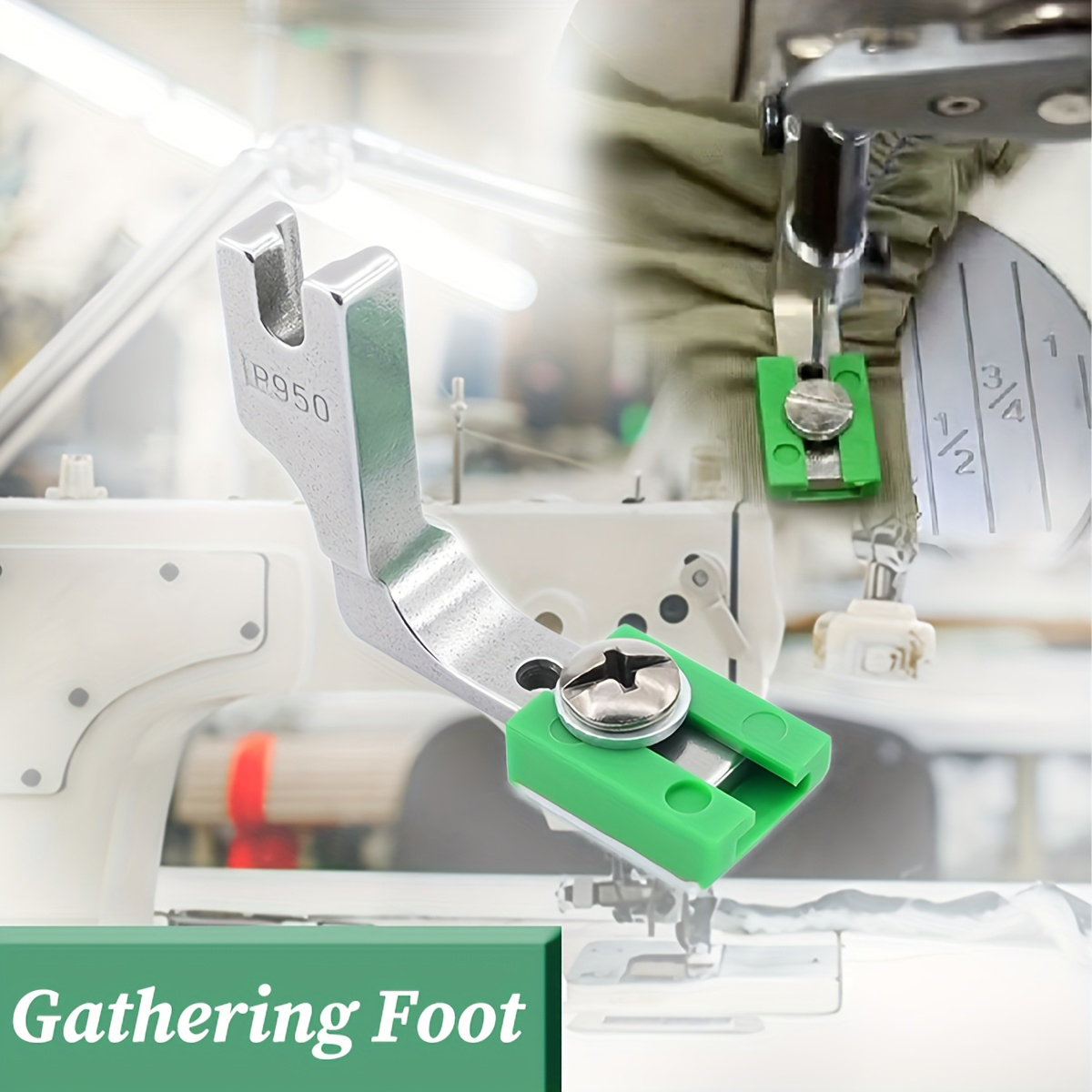 P950 Adjustable Ruffling Press - Rolled Hem Foot recension och pris